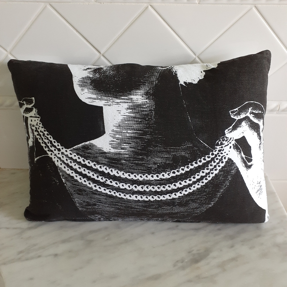 ❌SOLD❌ CB2 Down Reversible Throw Pillow NWOT - Picture 1 of 7